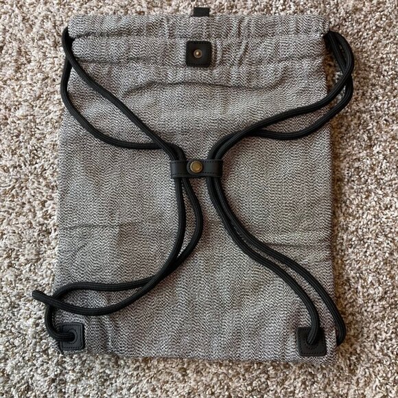 Gray Drawstring Backpack - Picture 11 of 16